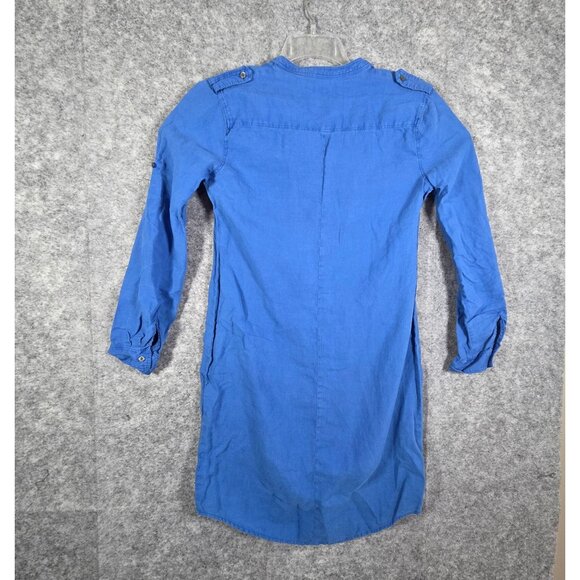 Tommy Bahama Women's Shirt Dress Long Sleeve Mini Length Denim Size XS Coastal - Picture 5 of 8
